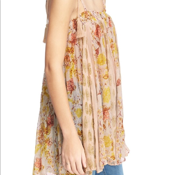 Free People Secret Love Slip Top Ivory Floral - Picture 2 of 6